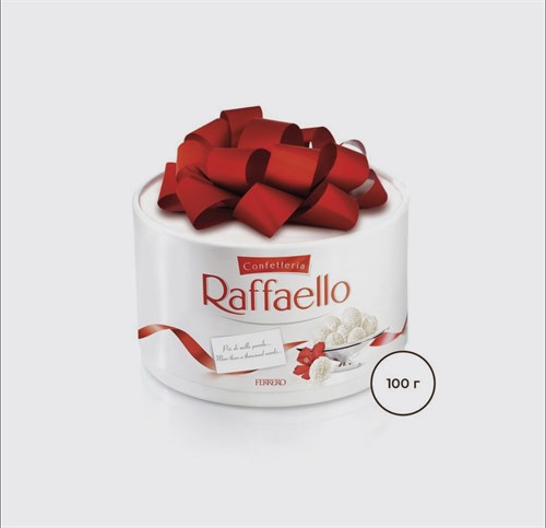 Конфеты в коробке Raffaello, с цельным миндальным орехом, в кокосовой обсыпке, 100 г Papa-Electro Магазин электронных товаров