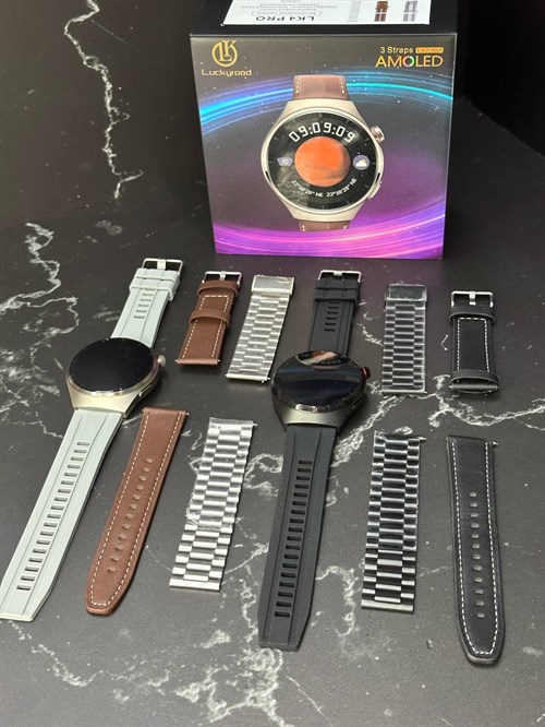 Умные Smart Watch LK 4 Pro Amoled с 3 ремешками Papa-Electro Магазин электронных товаров