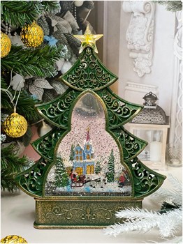 Новогодний фонарь-светильник Дед Мороз в грузовике Papa-Electro Магазин электронных товаров